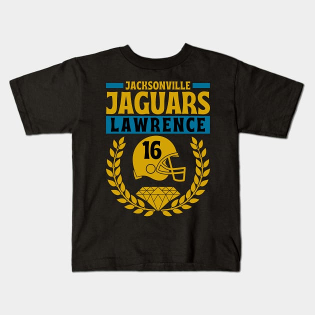 Jacksonville Jaguars Lawrence 16 American Football Kids T-Shirt by Astronaut.co